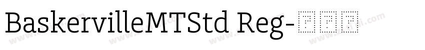 BaskervilleMTStd Reg字体转换